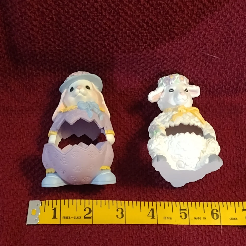 Easter Bunny and Lamb Figurines - Picture 3 of 11
